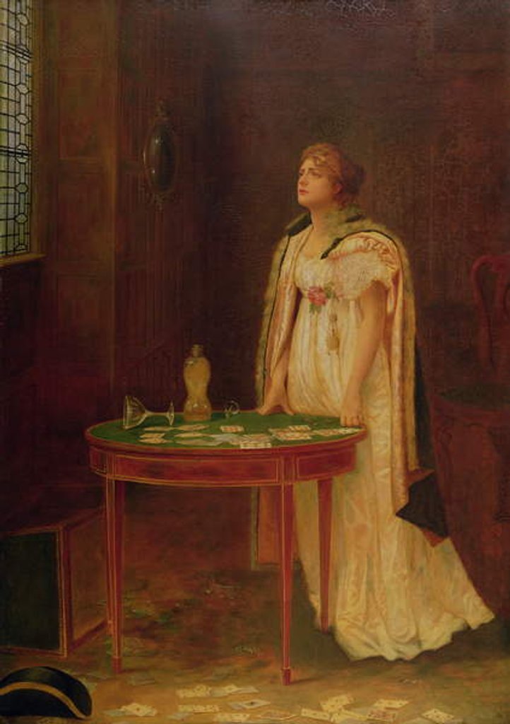 Detail of The Gambler's Wife, 1897 by Margaret Murray Cookesley