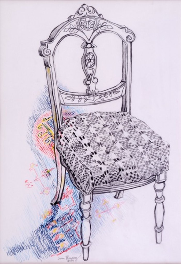 Detail of Portrait of My Chair, 2000 by Joan Thewsey