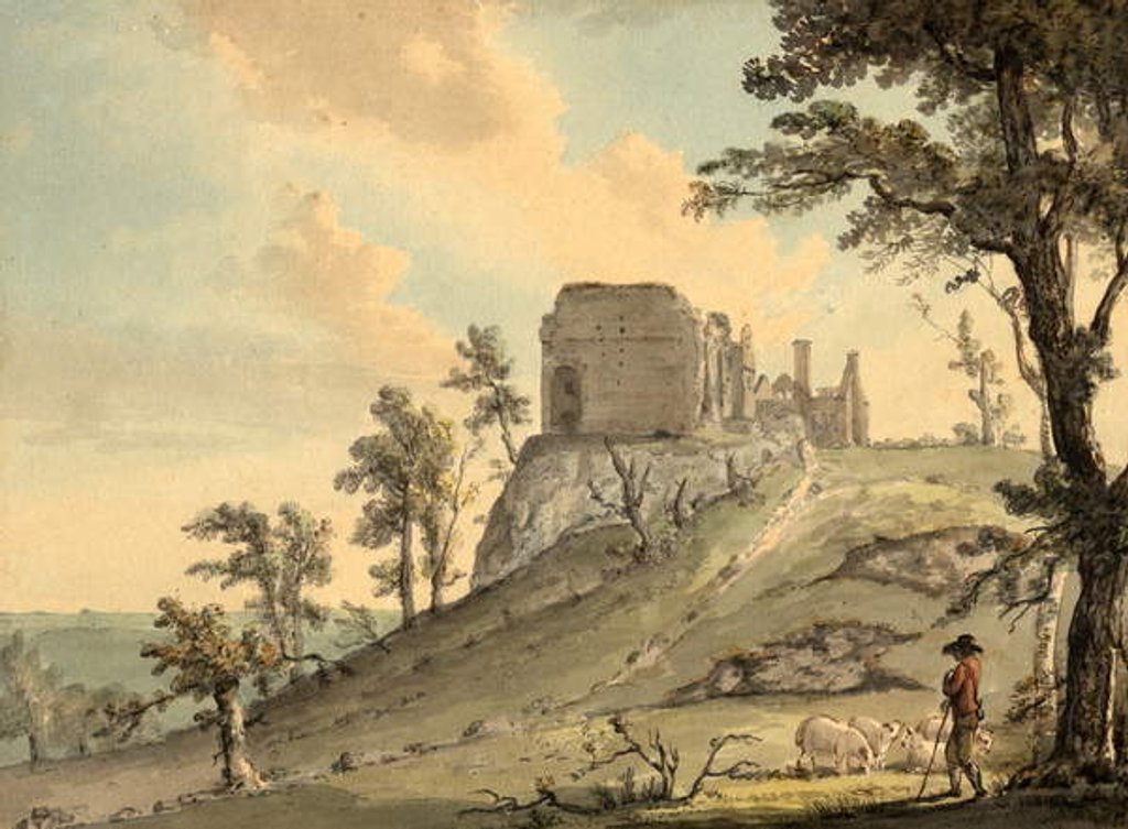 Detail of Penllyn Castle by Paul Sandby