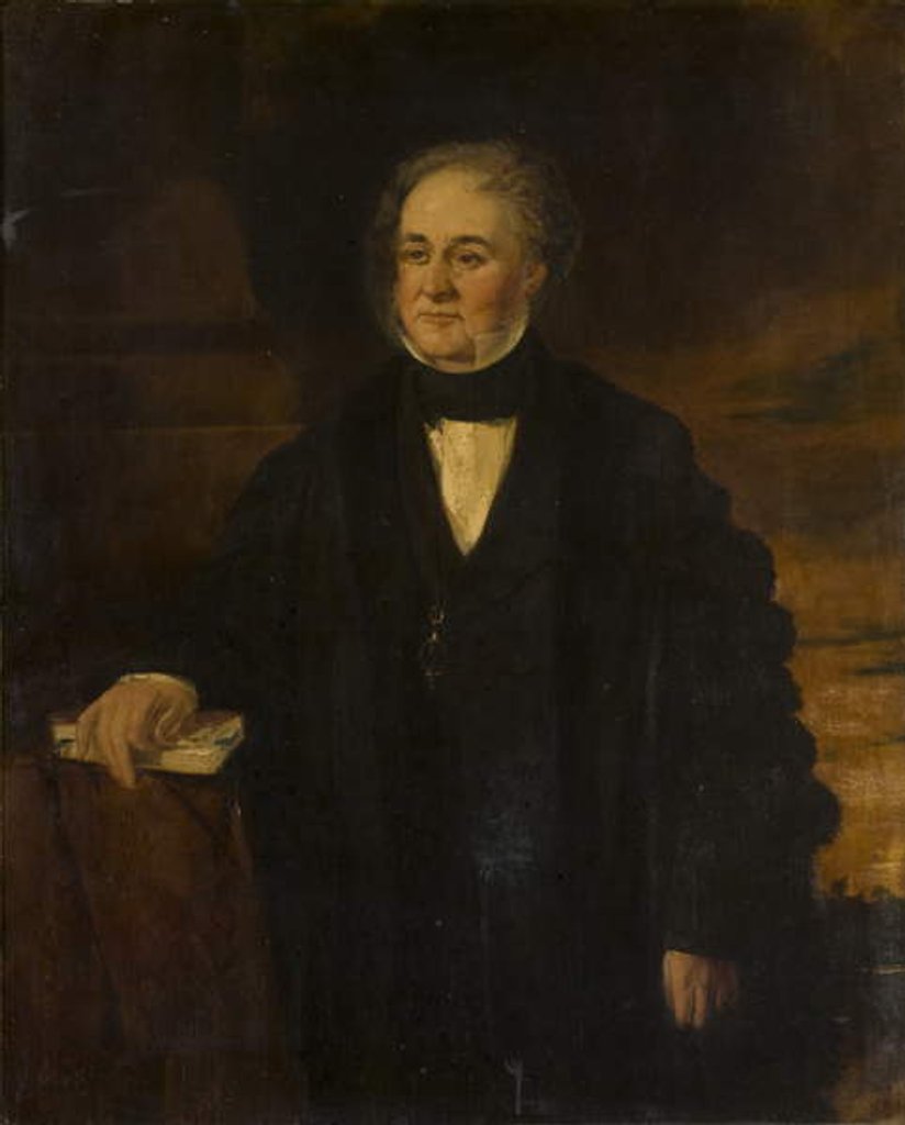 Detail of Portrait of Thomas Salmon by Robinson Elliott