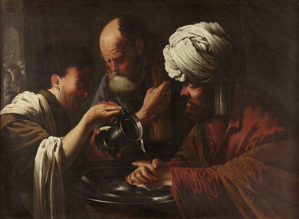 Detail of Pilate washing his Hands, c.1615-1628 by Hendrick Ter Brugghen