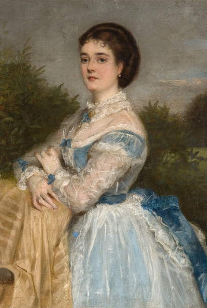 Detail of Portrait of a Lady by Charles Wynne Nicholls