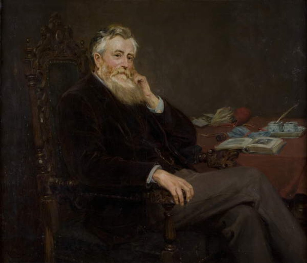 Detail of Portrait of Spence Watson, 1897 by Ralph Hedley