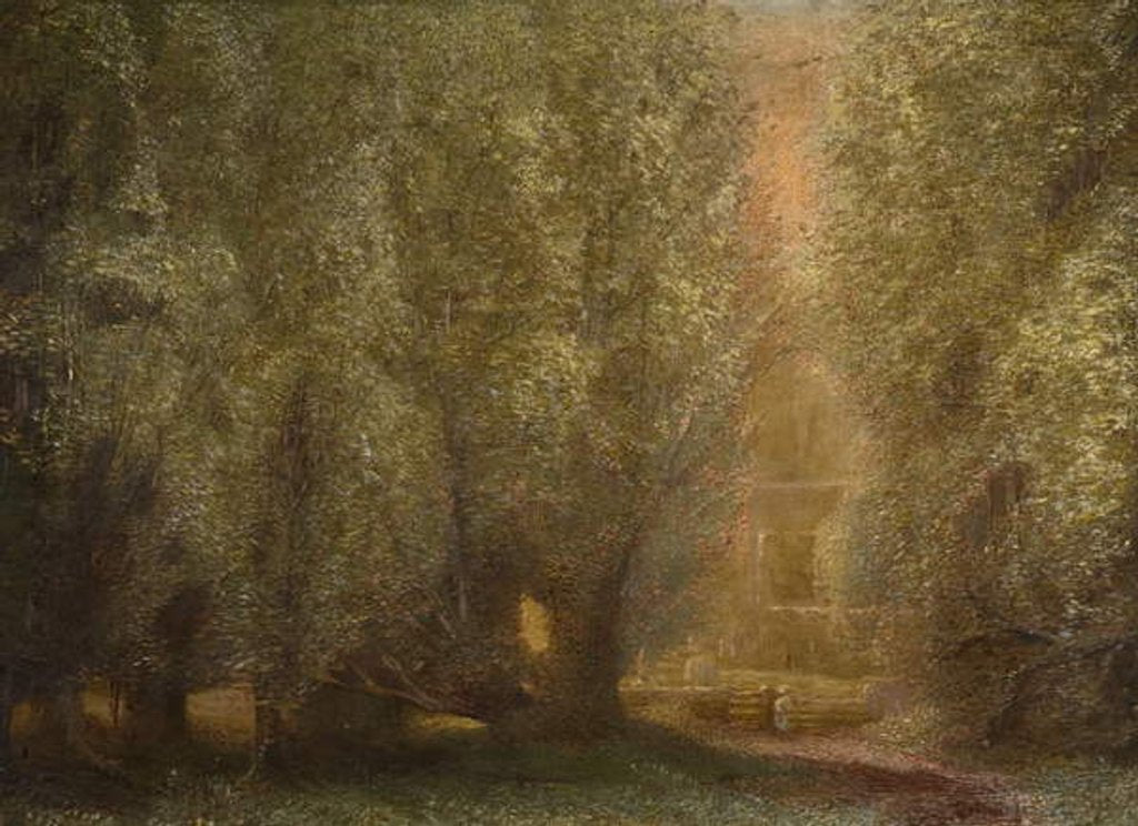 Detail of Old Church, Colston Basset by Arthur Lowe