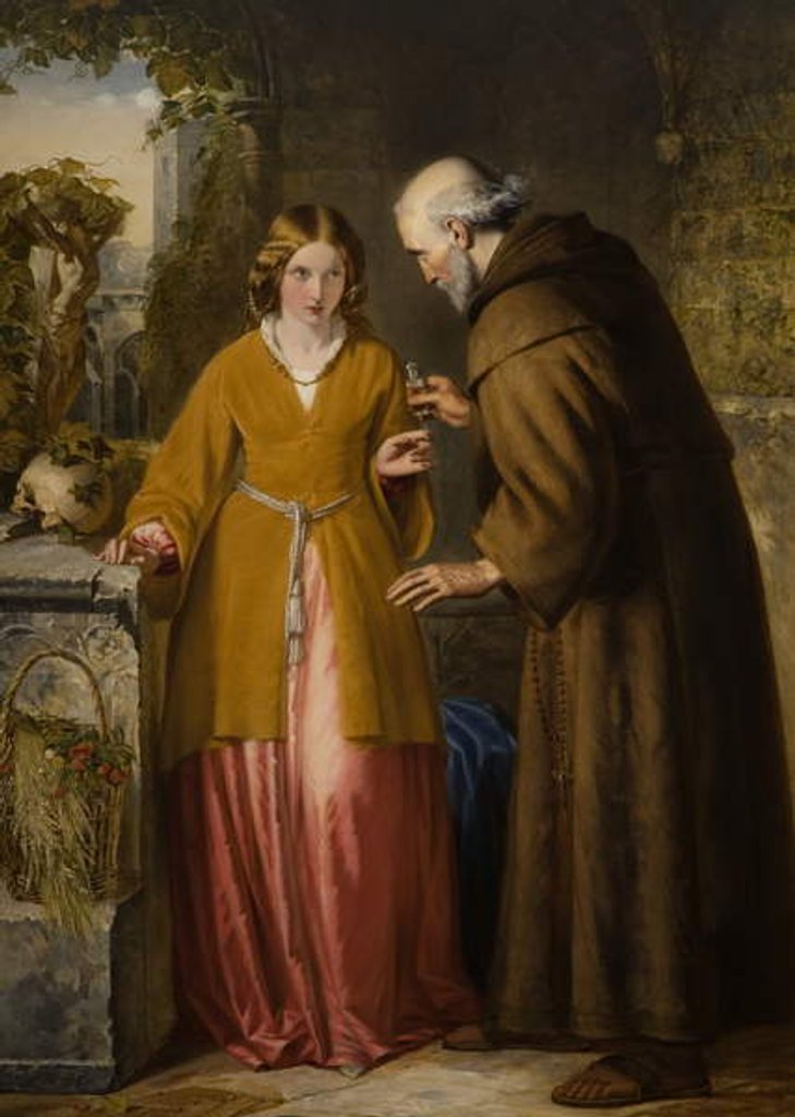 Detail of Juliet and the Friar 'Take thou this phial' by William James Grant