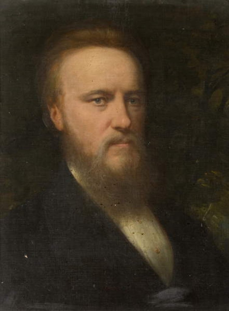 Detail of Portrait of William Glover by Andrew Carrick Gow