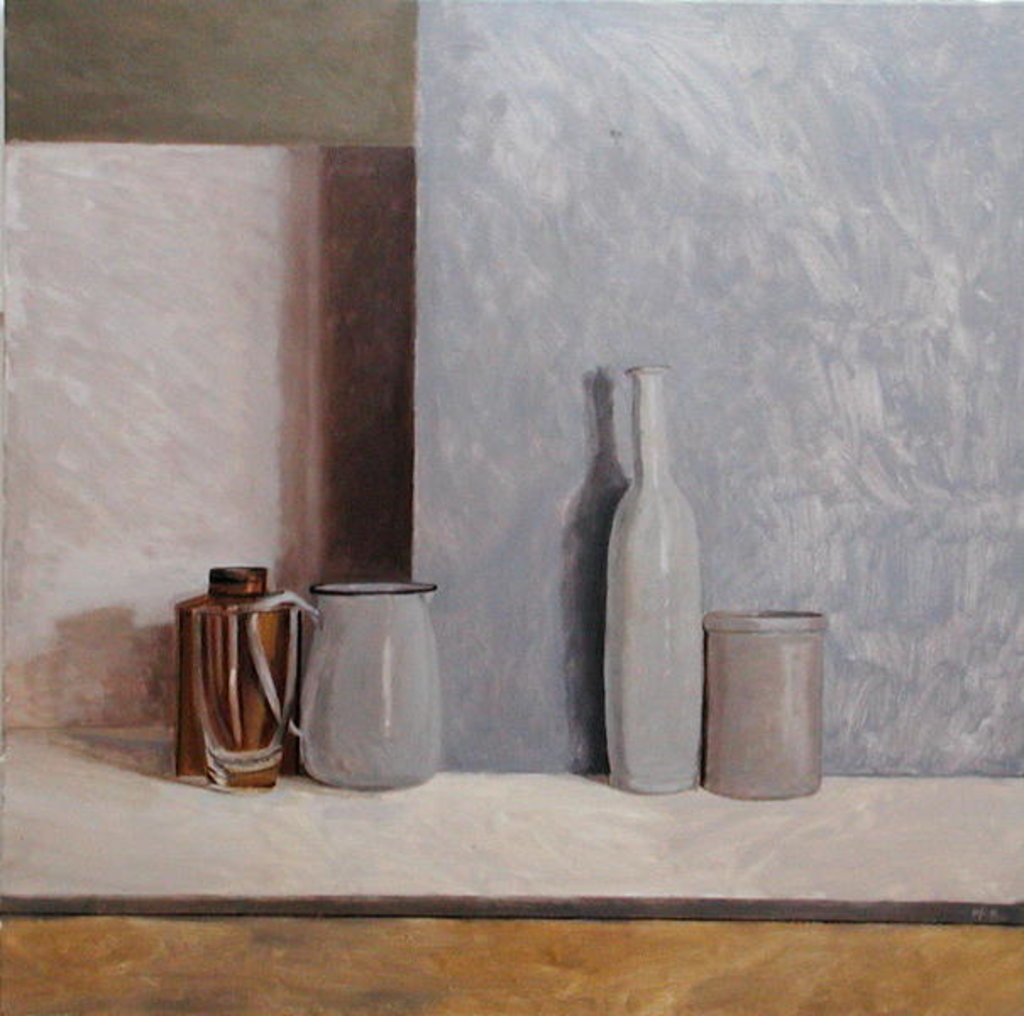 Detail of Pale Grey and Blue by William Packer