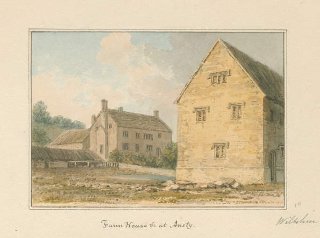 Detail of Wiltshire - Ansty - Farm House, 1817 by John Buckler