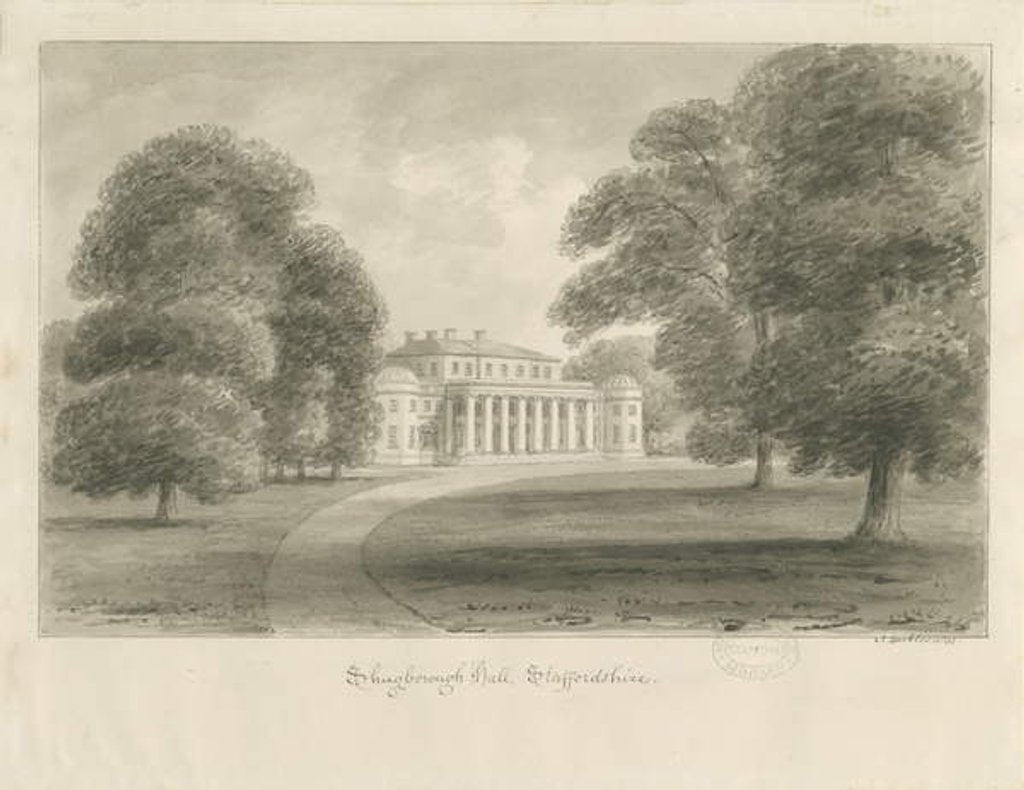 Detail of Shugborough Hall by John Buckler