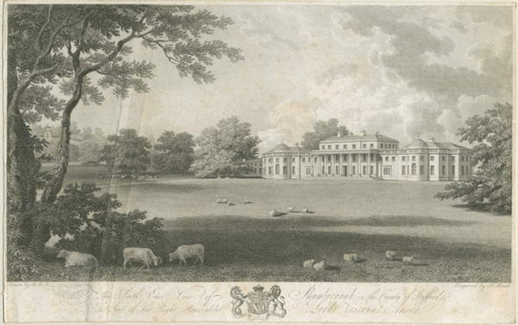 Detail of Shugborough Hall by Samuel Rawle