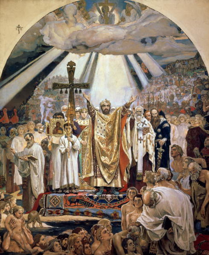 Detail of Baptism of Rus, 1885-96 by Victor Mikhailovich Vasnetsov