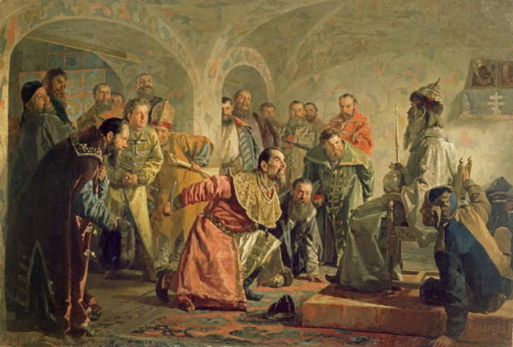 Detail of The Oprichnina at the Court of Ivan IV by Nikolai Vasilievich Nevrev