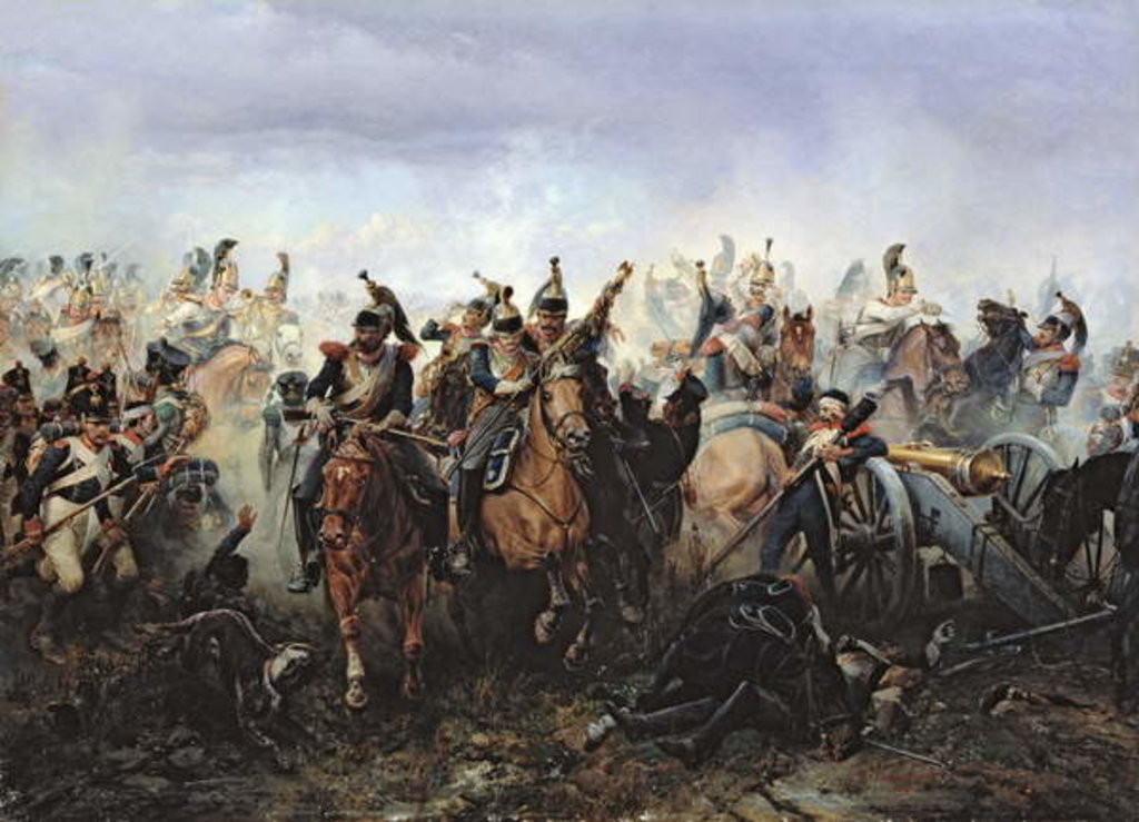 Detail of The Battle of La Fere-Champenoise, on the 25th March 1814, 1891 by Bogdan Willewalde