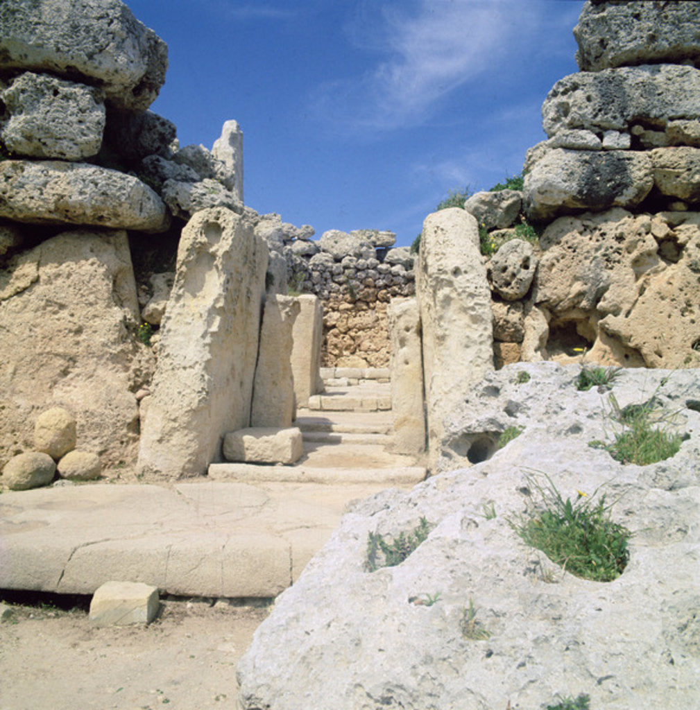 Detail of Megalithic temple site, c.30000-c.25000 BC by Megalithic Megalithic