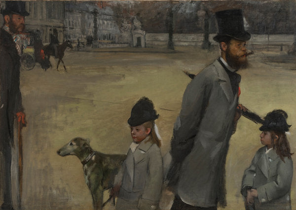 Detail of Place de la Concorde, 1875 by Edgar Degas