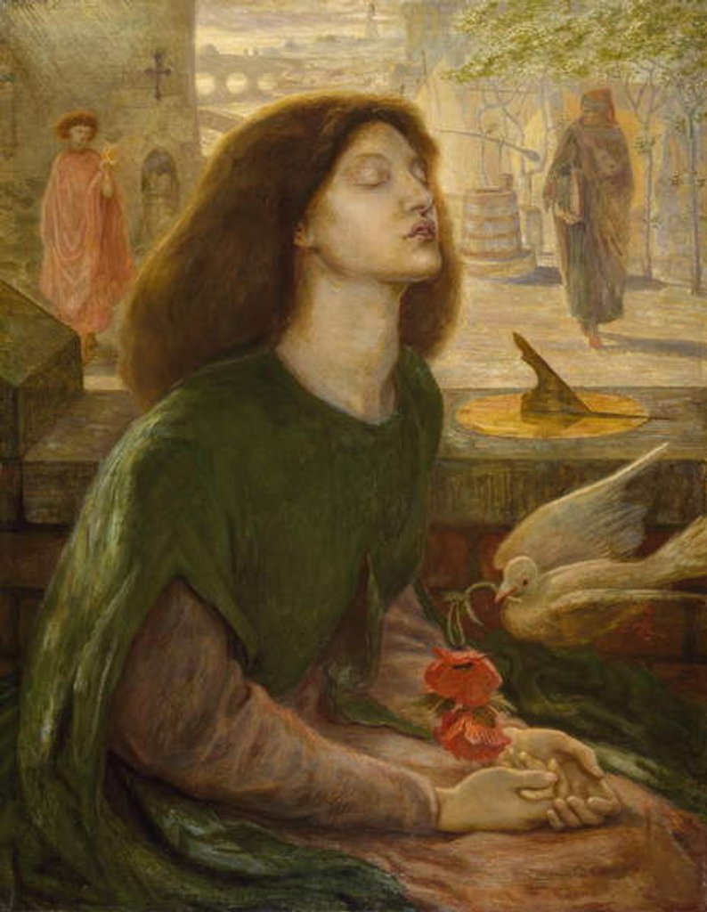 Detail of Beata Beatrix, 1862 by Dante Gabriel Charles Rossetti