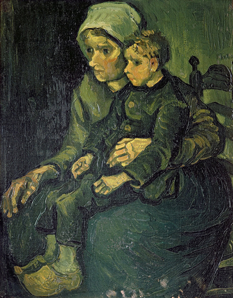 Detail of Mother and Child, 1885 by Vincent van Gogh