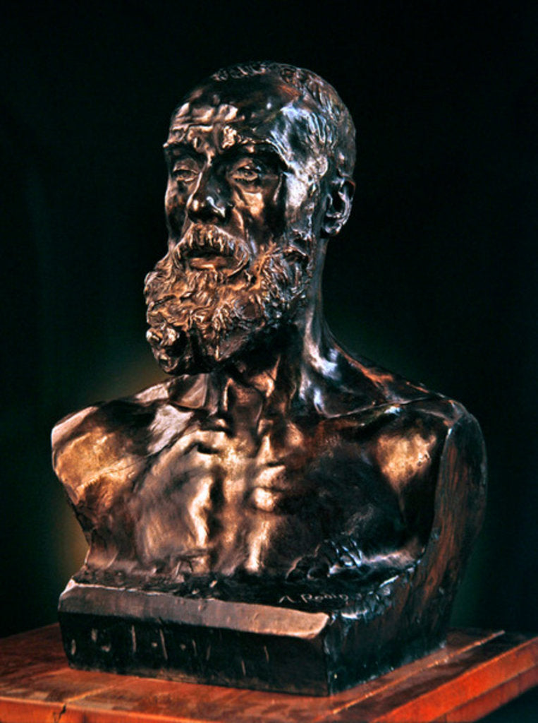 Detail of Jean-Paul Laurens, 1881 by Auguste Rodin