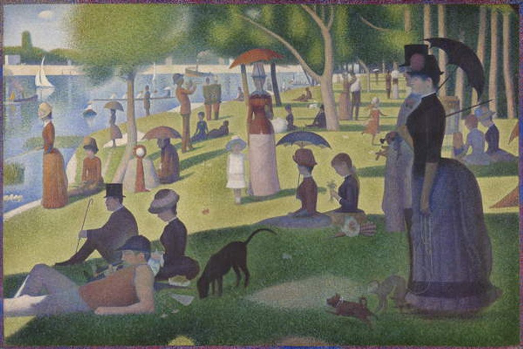 Detail of A Sunday Afternoon on the Island of La Grande Jatte, 1884-86 by Georges Pierre Seurat