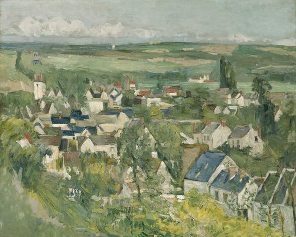 Detail of Auvers, Panoramic View, 1873-75 by Paul Cezanne