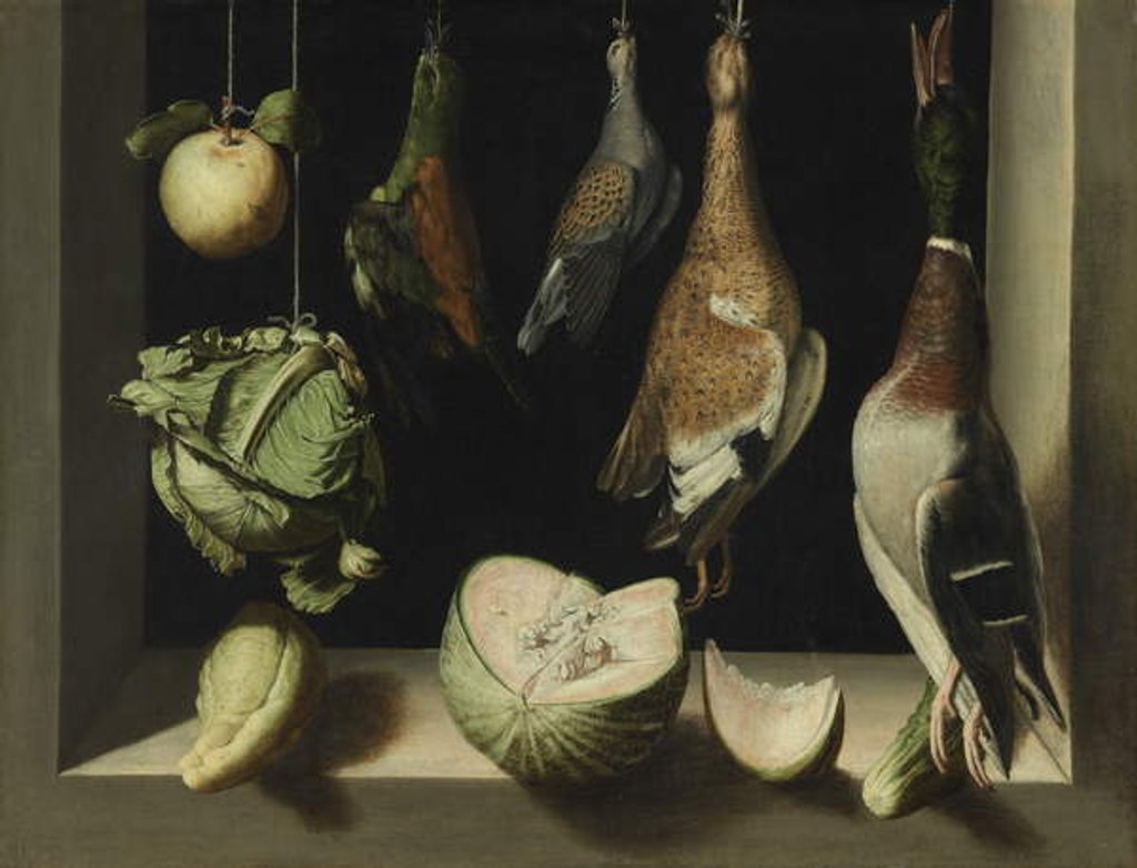 Detail of Still Life with Game Fowl, 1600-03 by Juan Sanchez Cotan