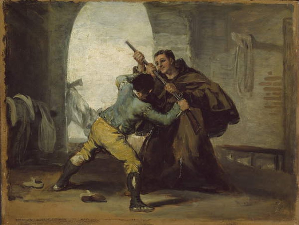 Detail of Friar Pedro Wrests the Gun from El Maragato, c.1806 by Francisco Jose de Goya y Lucientes