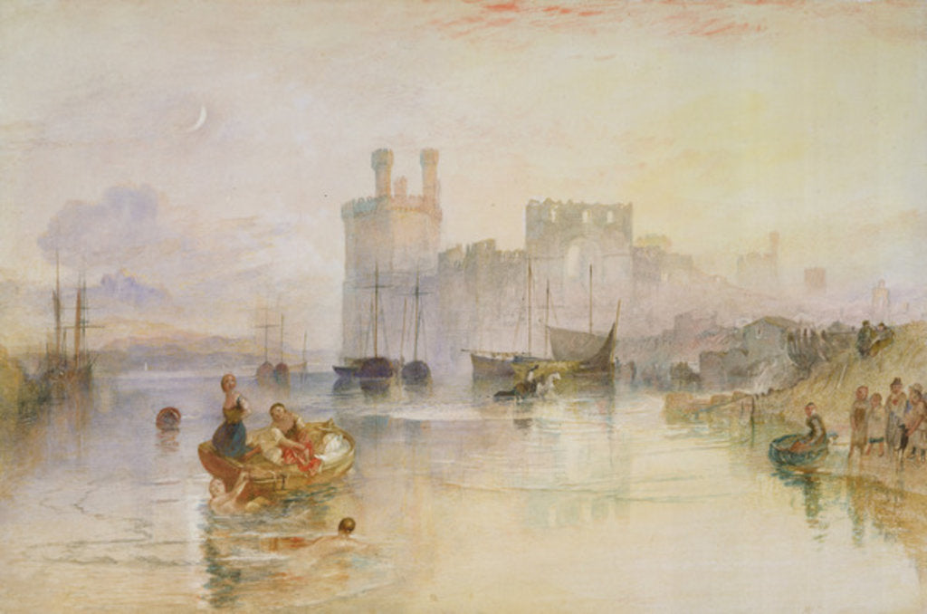 Detail of Caernarvon Castle, c.1833 by Joseph Mallord William Turner