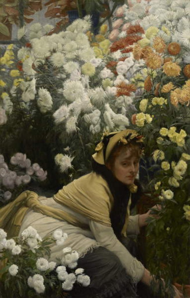 Detail of Chrysanthemums, c.1874-76 by James Jacques Joseph Tissot