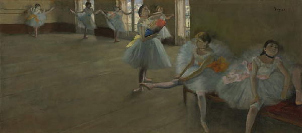 Detail of Dancers in the Classroom, c.1880 by Edgar Degas