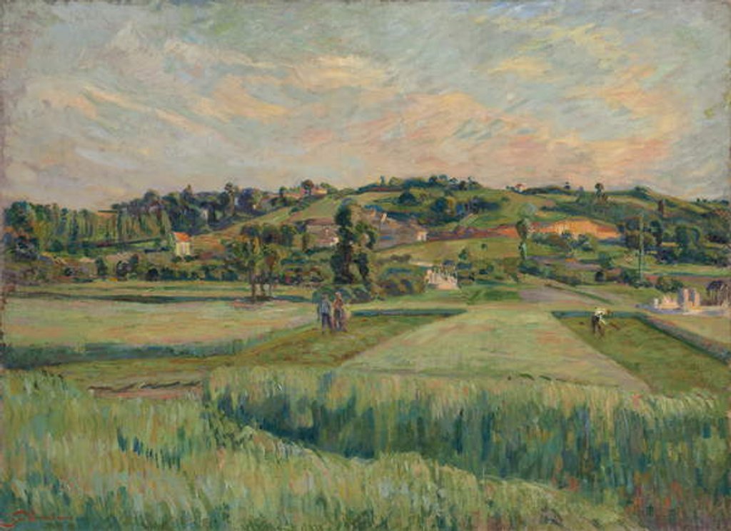 Detail of Landscape, Île-de-France, c.1885 by Jean Baptiste Armand Guillaumin