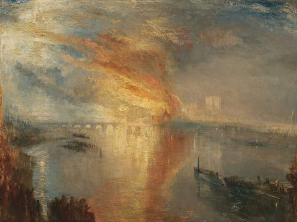 Detail of The Burning of the Houses of Lords and Commons, 16 October 1834, 1835 by Joseph Mallord William Turner