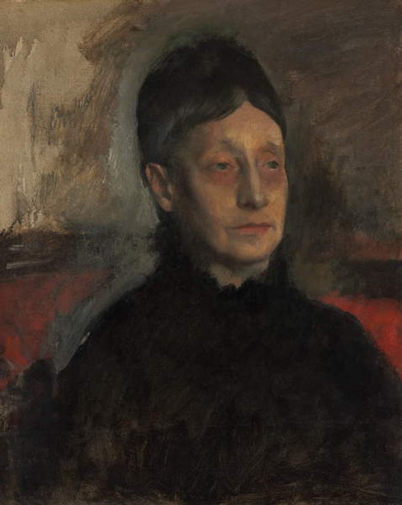 Detail of Stefanina Primicile Carafa, Marchioness of Cicerale and Duchess of Montejasi, c.1875 by Edgar Degas