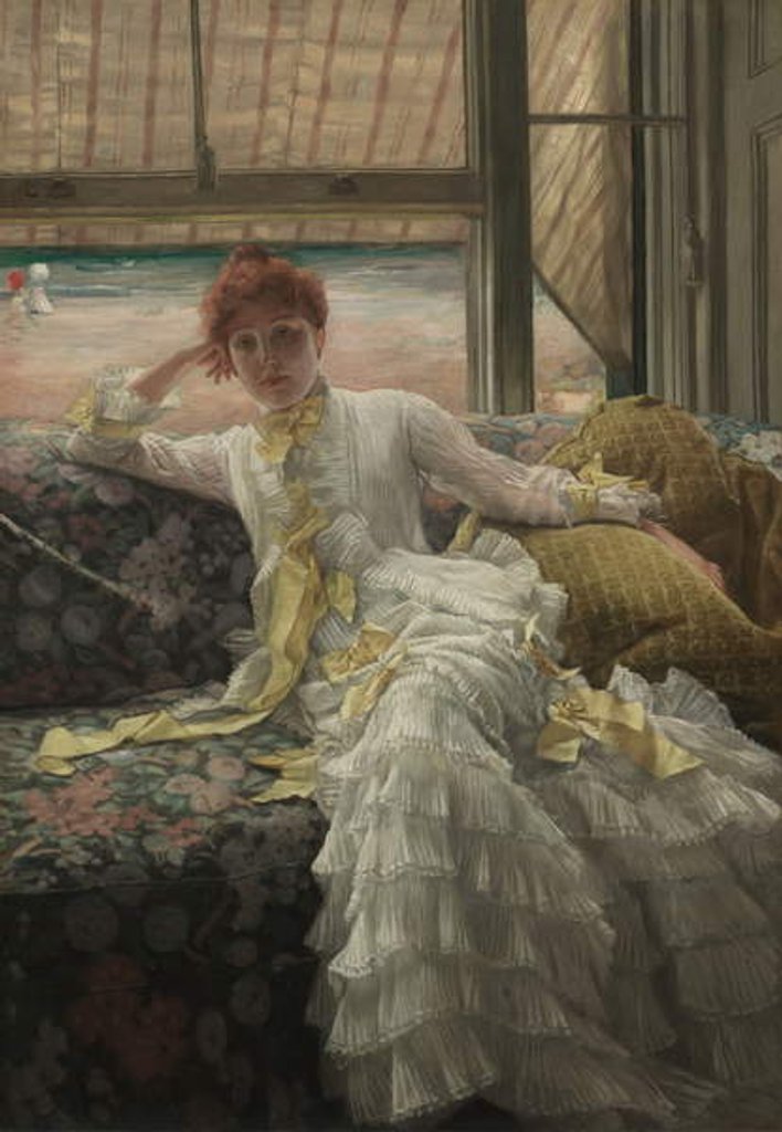 Detail of Seaside, 1878 by James Jacques Joseph Tissot