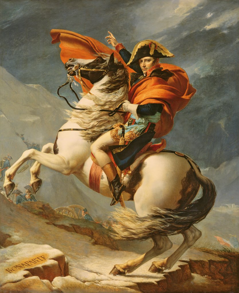 Detail of Napoleon Crossing the Alps on 20th May 1800 by Jacques Louis David