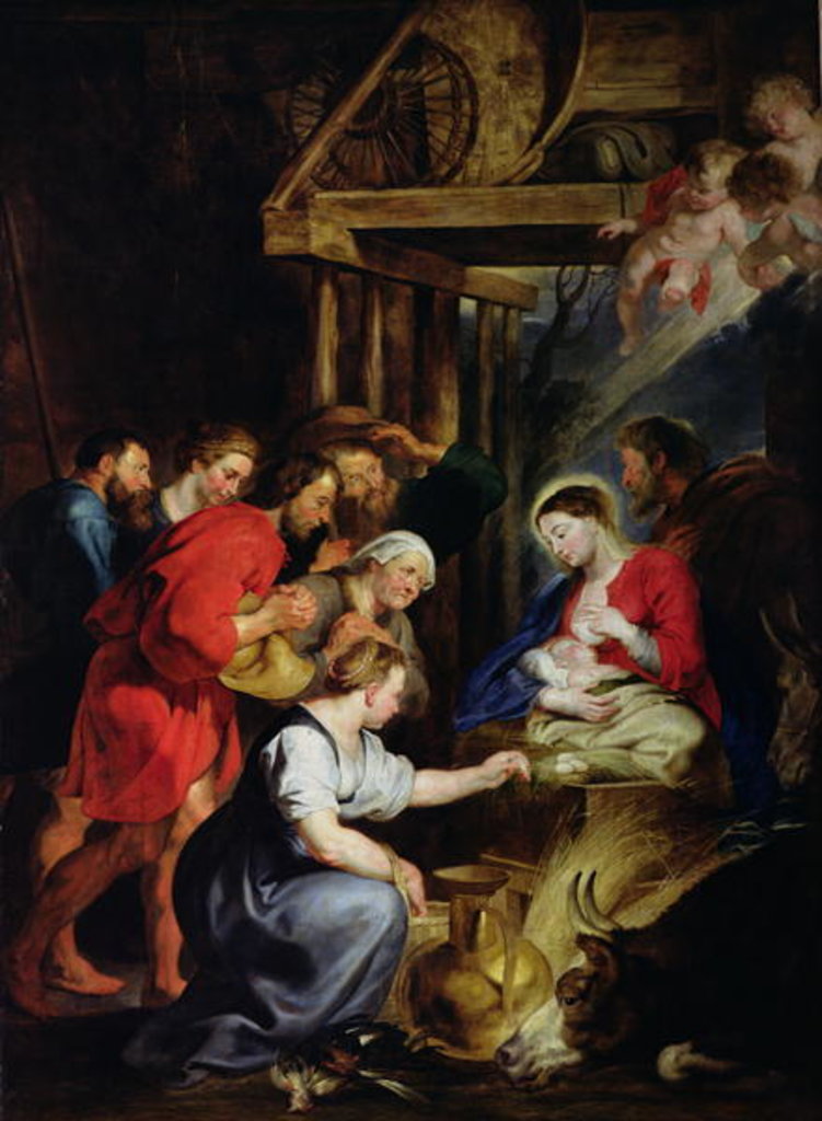 Detail of Adoration of the Shepherds by Peter Paul Rubens