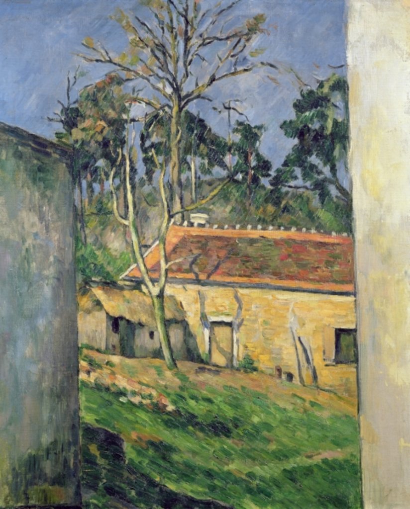 Detail of Farmyard at Auvers, c.1879-80 by Paul Cezanne