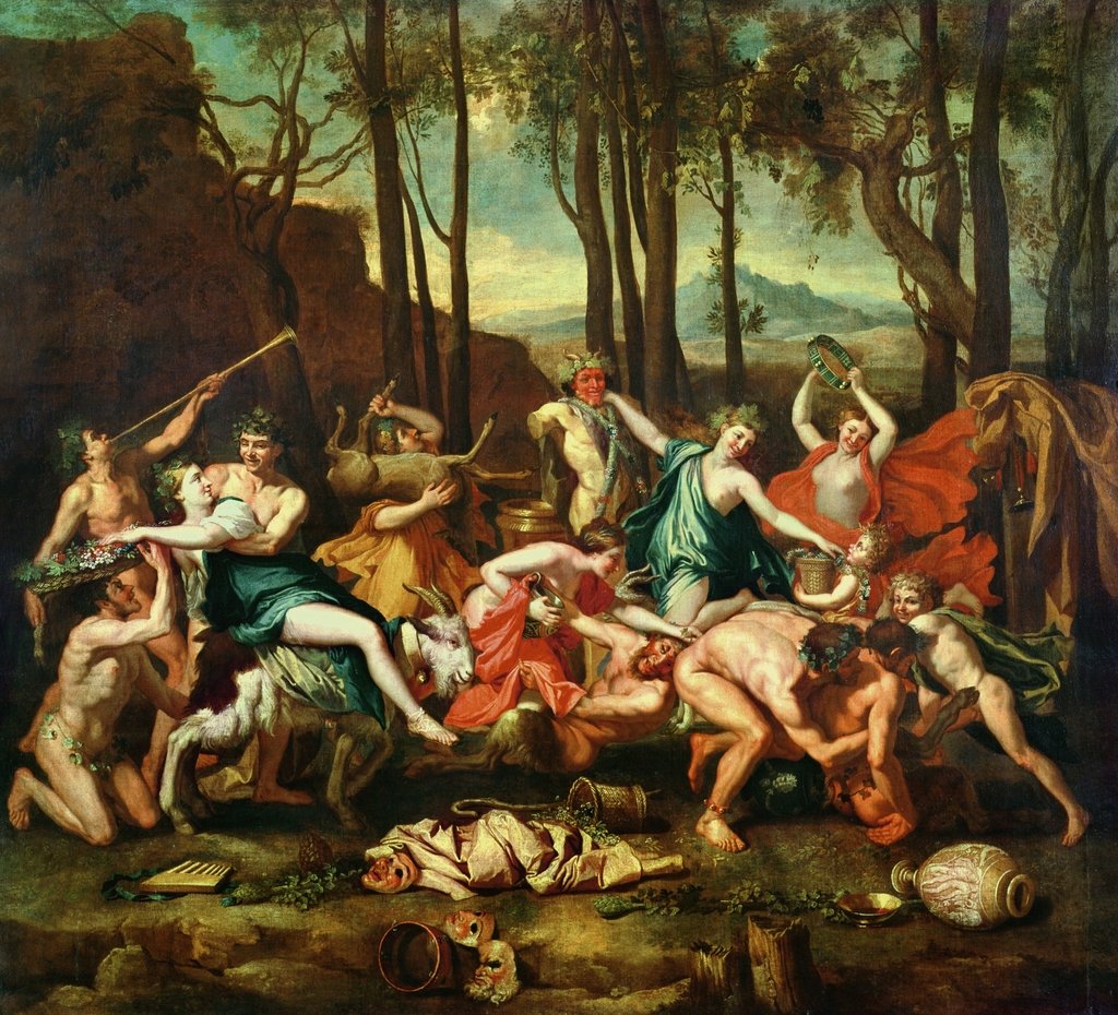 Detail of The Triumph of Pan by Nicolas Poussin