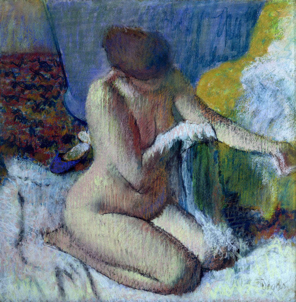 Detail of After the Bath, 1895 by Edgar Degas