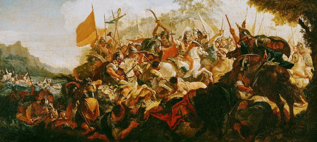 Detail of The Battle of the Granicus in May 334 BC by Francesco Fontebasso