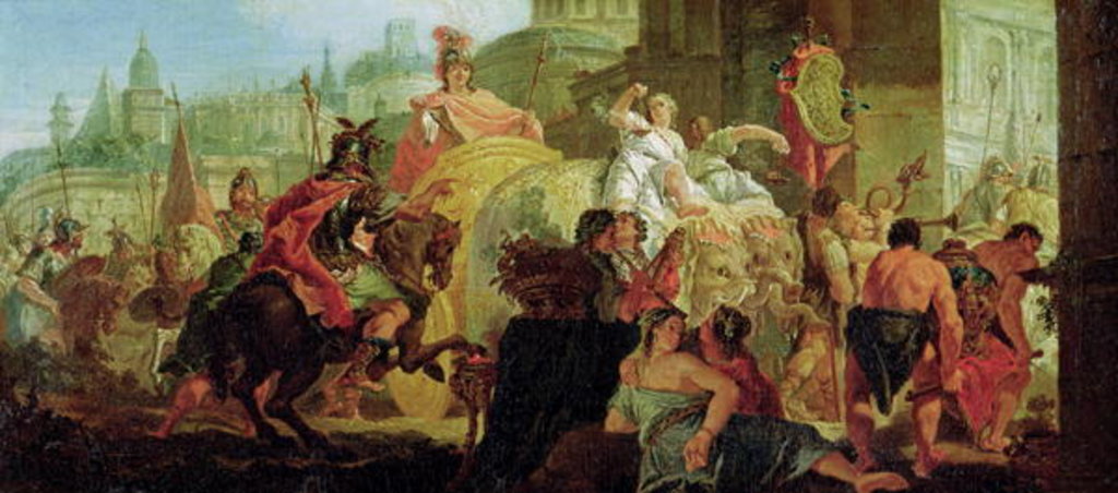 Detail of The Entrance of Alexander the Great into Babylon by Francesco Fontebasso