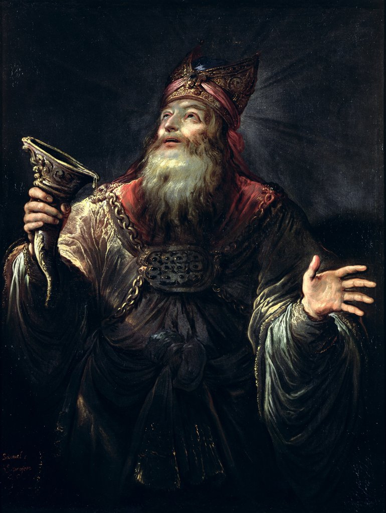 Detail of The Prophet Samuel by Claude Vignon