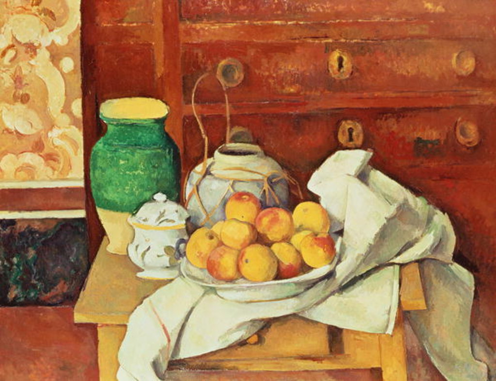 Detail of Still Life with a Chest of Drawers, 1883-87 by Paul Cezanne