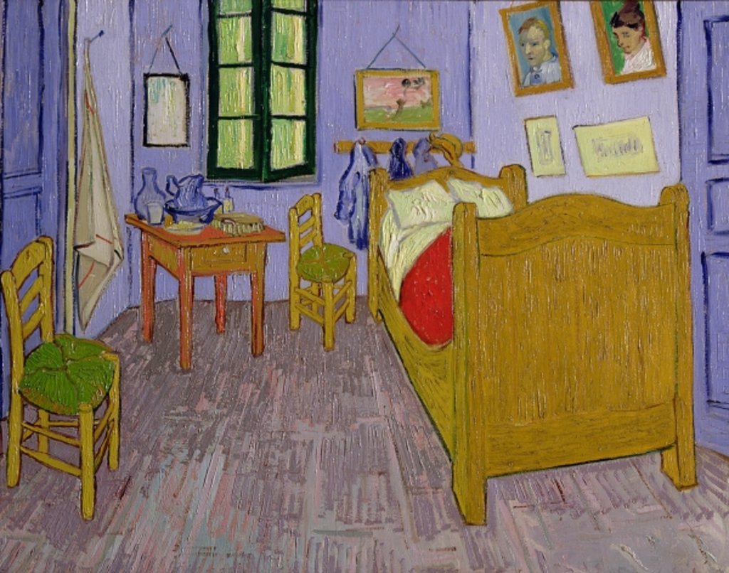 Detail of Van Gogh's Bedroom at Arles, 1889 by Vincent van Gogh