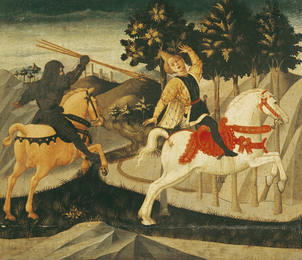 Detail of The Death of Absalom by Francesco di Stefano Pesellino