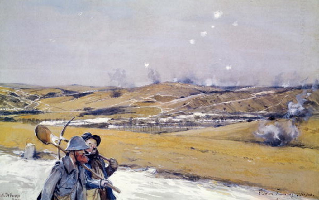 Detail of Verdun, 1916 by Francois Flameng