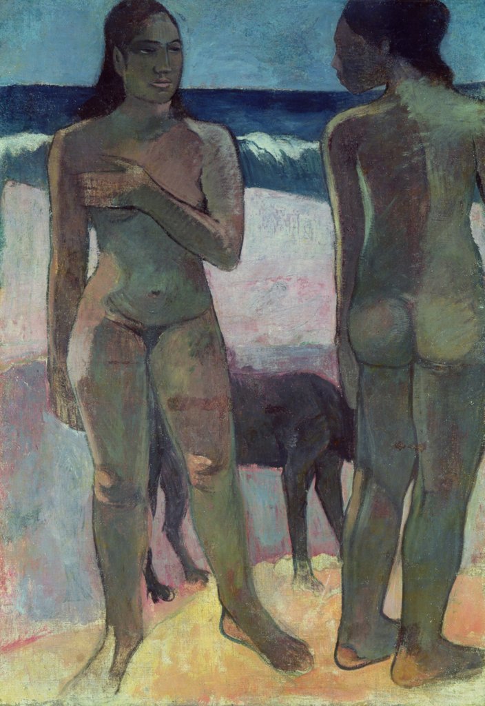 Detail of Two Tahitian Women on the Beach, 1891 by Paul Gauguin