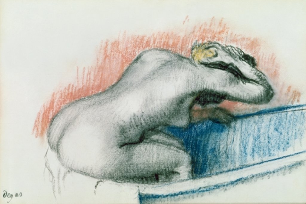 Detail of Woman Washing in the Bath, c.1892 by Edgar Degas