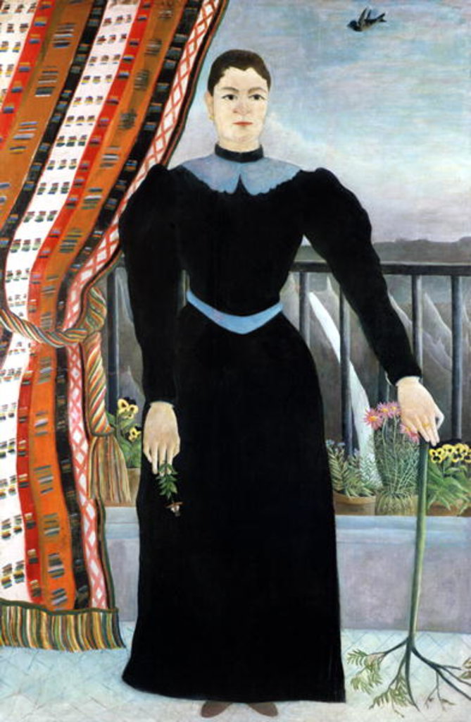 Detail of Portrait of a Woman, 1895 by Henri J.F. Rousseau