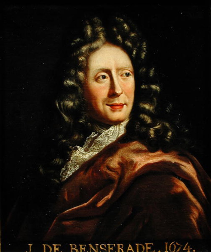 Detail of Portrait of Isaac de Benserade 1674 by French School