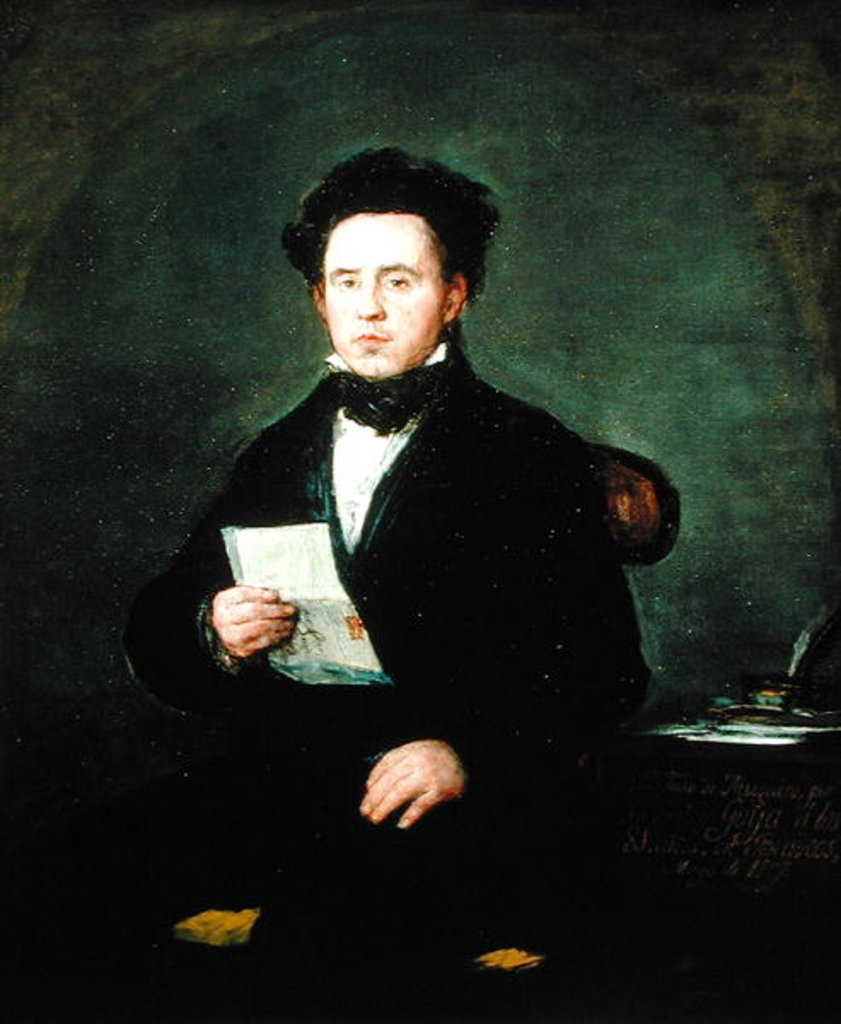 Detail of Juan Bautista de Muguiro 1827 by Francisco Jose de Goya y Lucientes